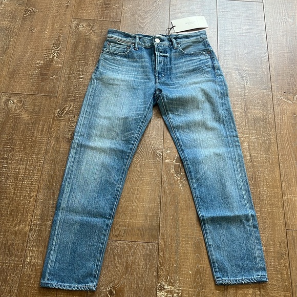 Moussy Vintage Evans Tapered Mid Rise Blue Jeans - Picture 7 of 11